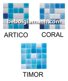 Gạch kính bể bơi NIEBLA hoa văn trộn